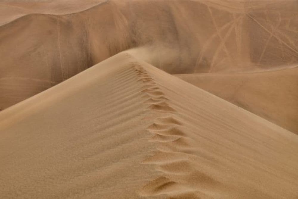 mit etwas WInd fangen die Sanddünen wirklich an zu singen