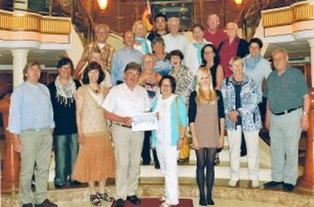 Die Reisegruppe auf dem Kreuzfahrtschiff