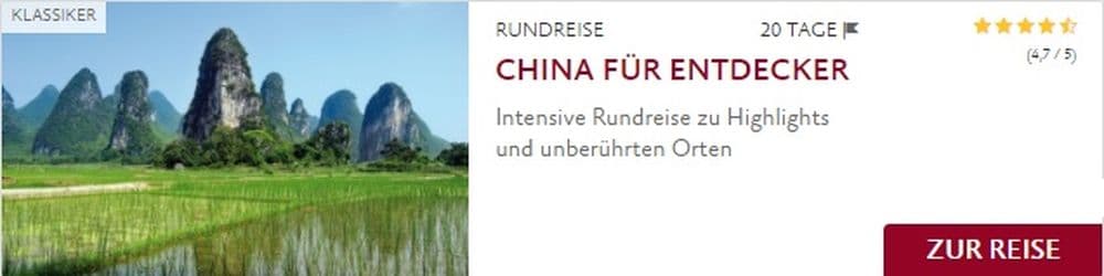 China Tours Reise Teaser China für Entdecker