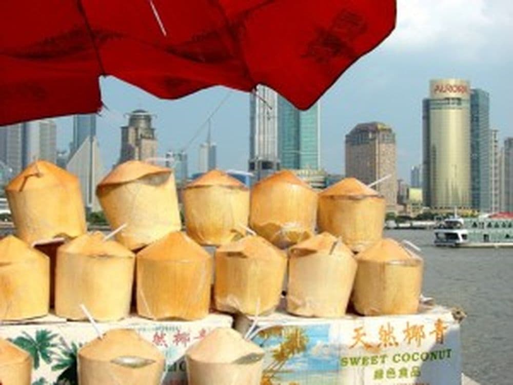 Erfrischende Kokusnüsse auf der EXPO 2010