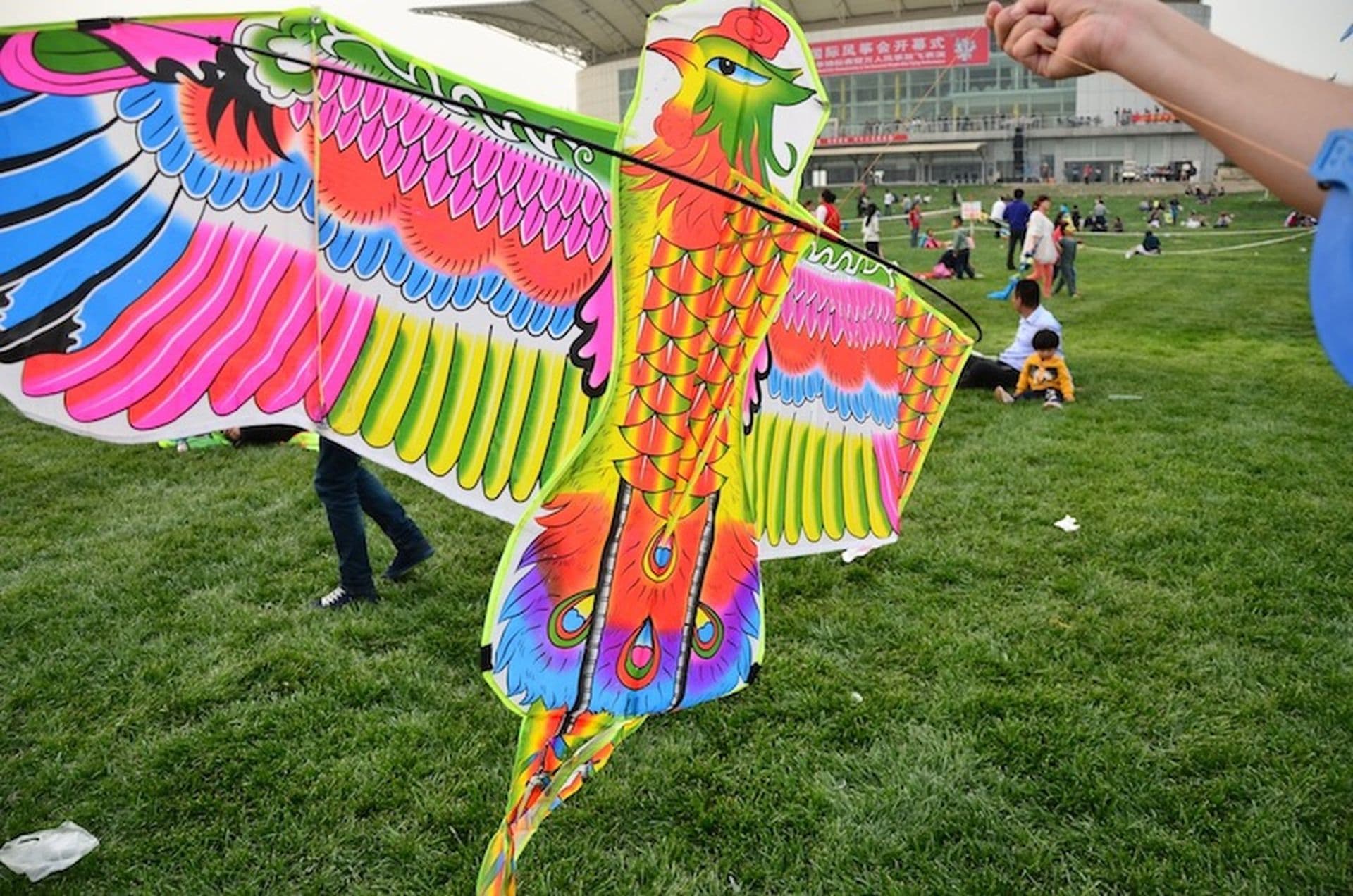 Drachen steigen lassen in Weifang