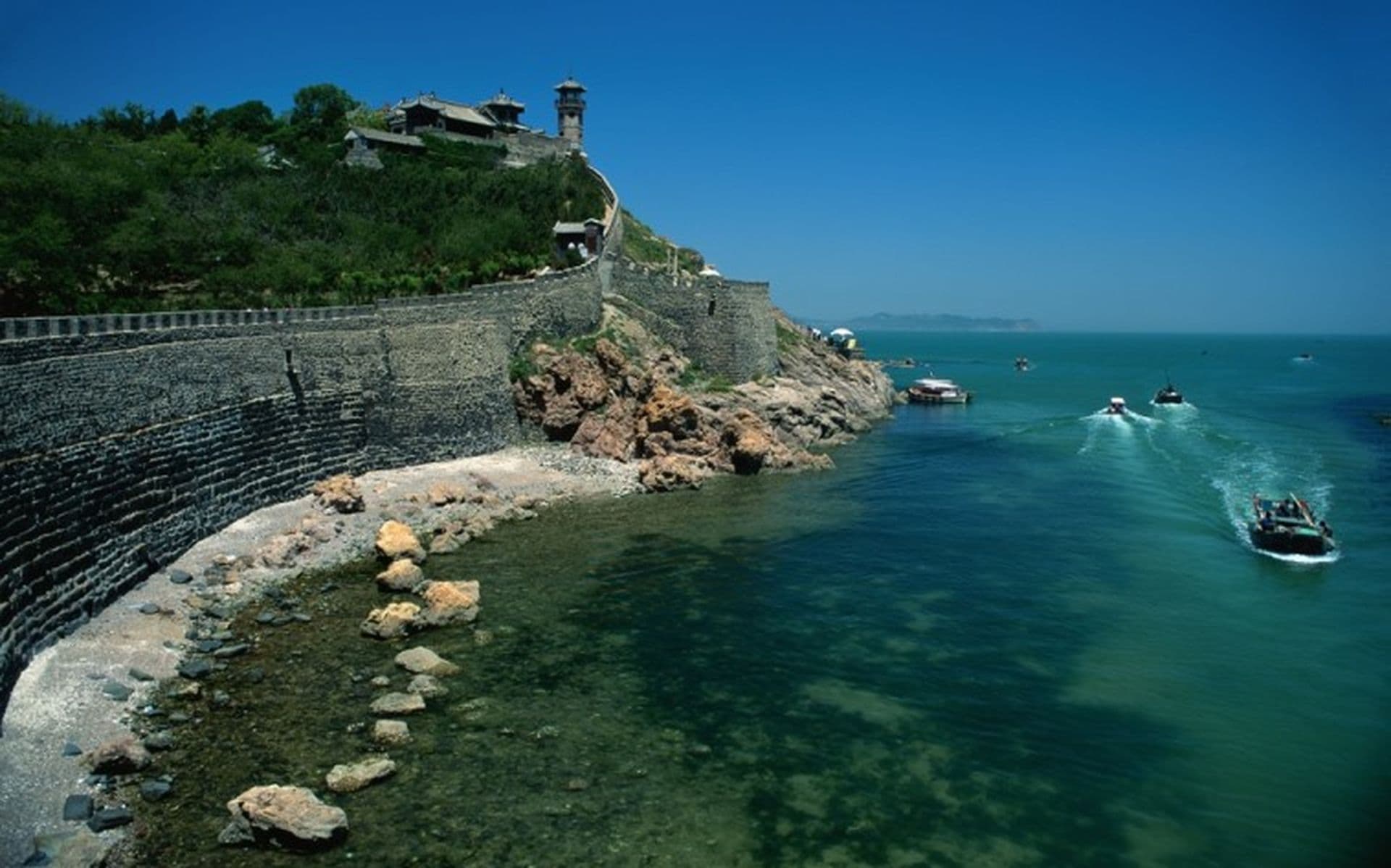 Der Penglai-Pavillion in Shandong