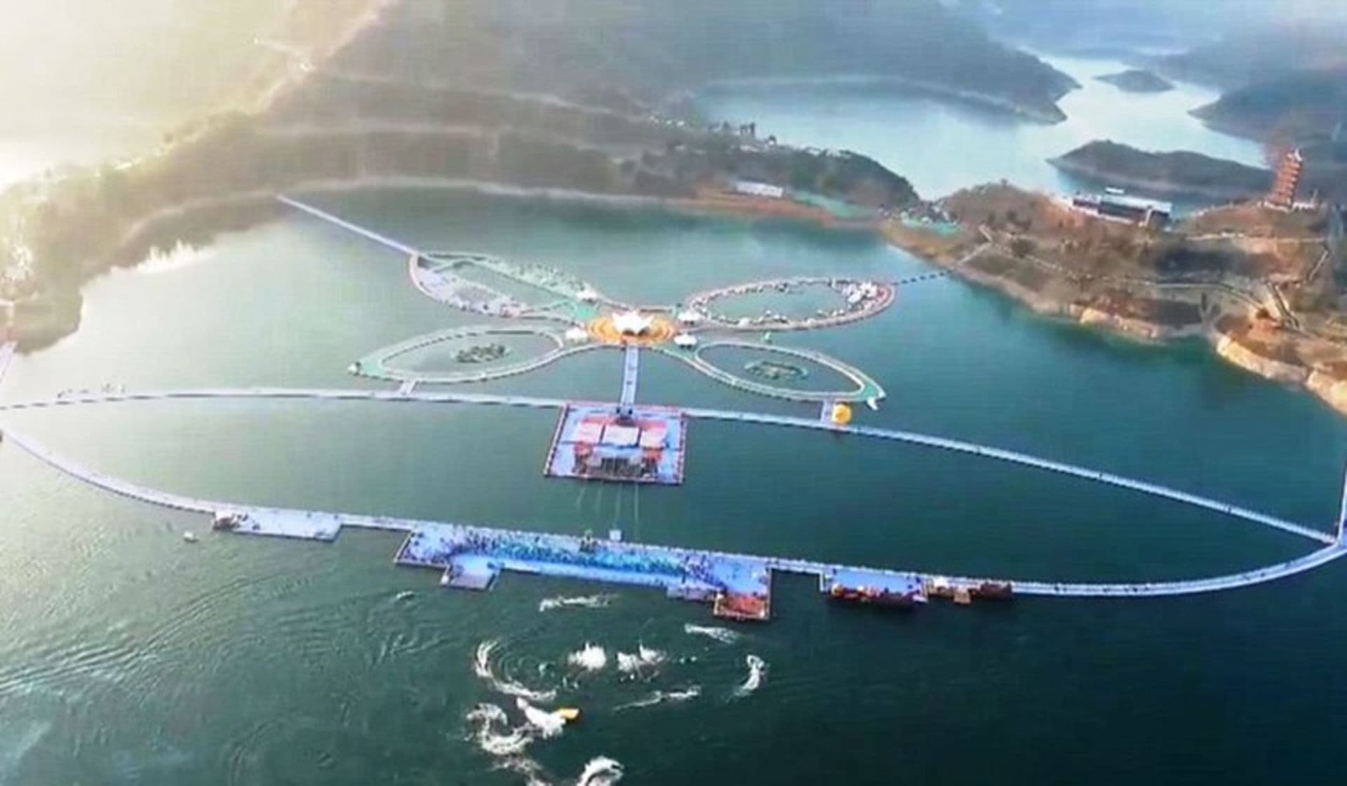 Längster schwimmender Wasserpfad der Welt in Südwest-China eröffnet