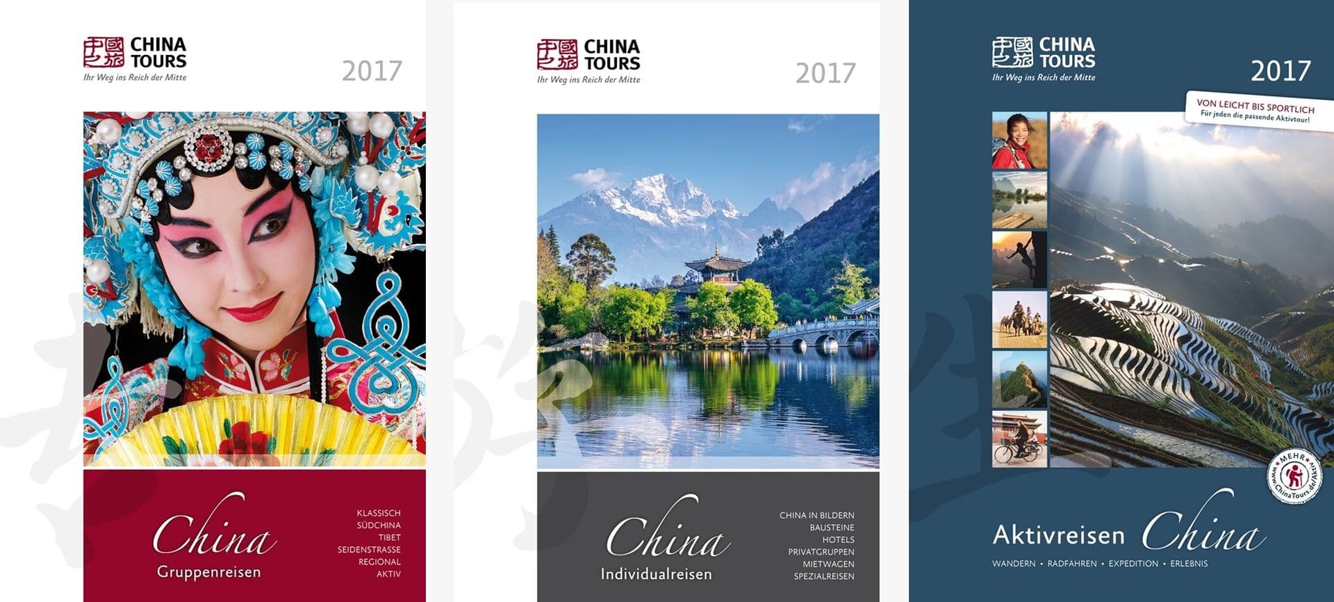 Neue China Tours Kataloge für 2017
