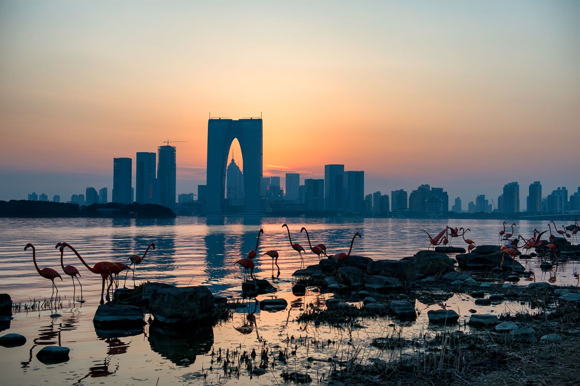 Suzhou bei Nacht