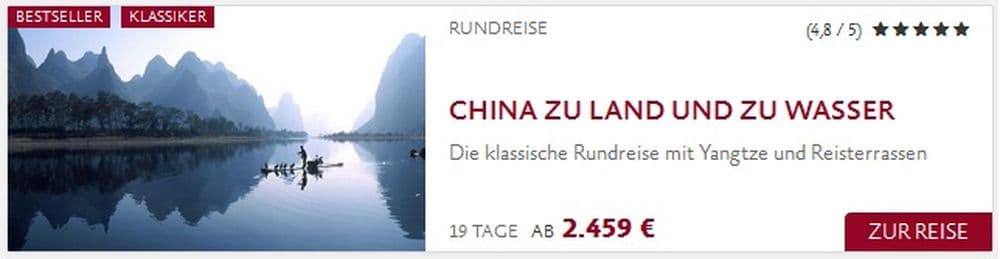 China zu Land und zu Wasser