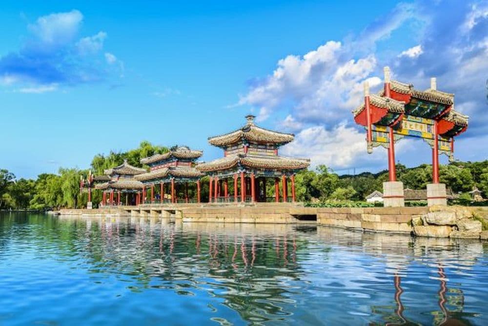 Pavillons in der Sommerresidenz von Chengde