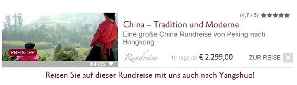 China Tradition und Moderne Yangshuo.
