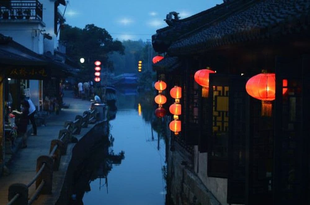 Suzhou bei Nacht