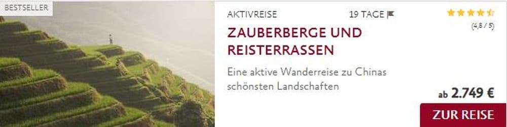 Zauberberge und Reisterrassen