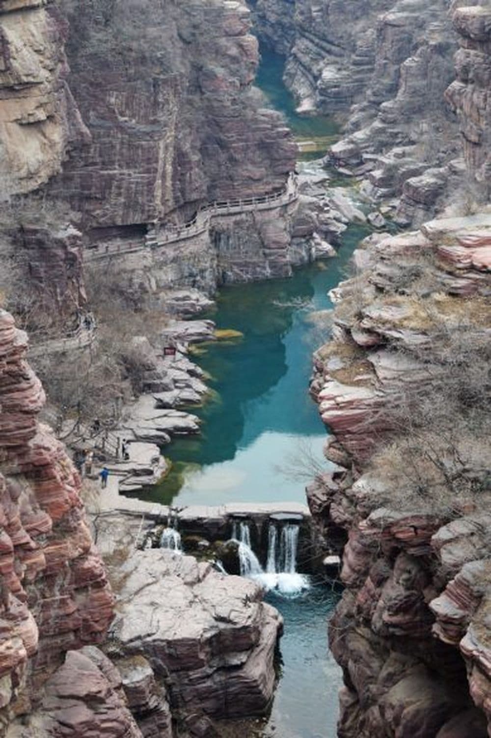 Yuntaishan-Geopark von oben