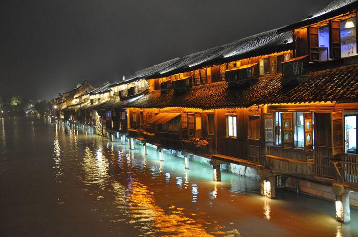 Wuzhen Water Town by Night