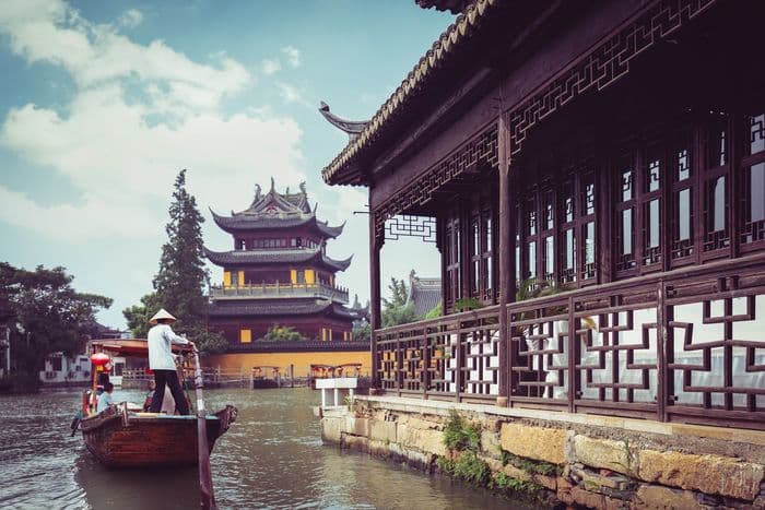 Eines der schönsten Wasserdörfer Chinas: Zhujiajiao