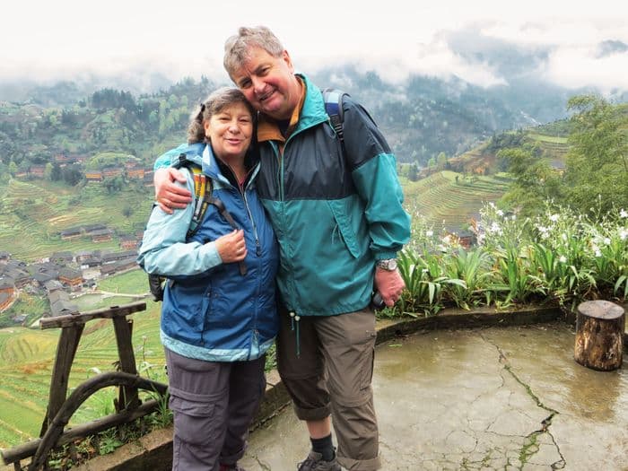 Rice Terraces in Longsheng with two customers