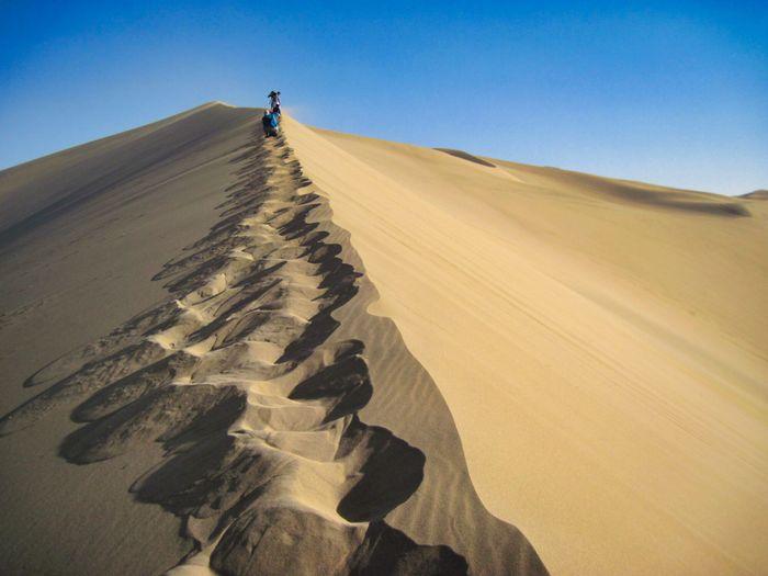 Walking through the Taklamakan Desert