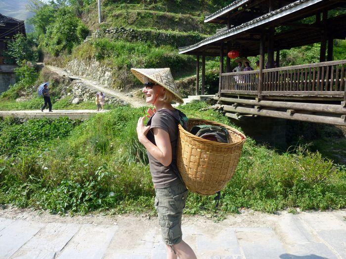 Lugagge Carrier Rice Terraces Longsheng-Guilin