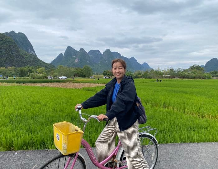 Reiseleiterin Yan Shanshan